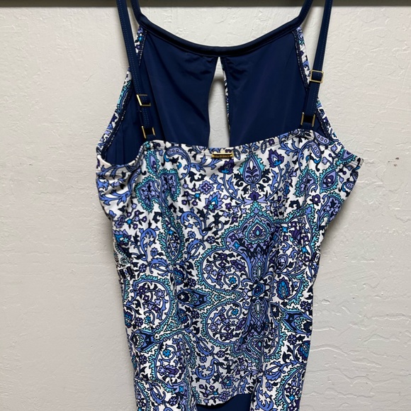 Ellen Tracy Tankini Top - Picture 2 of 4